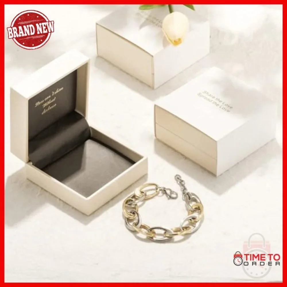 Adjustable Stainless Steel Link Bracelet, Fits 7-9 Inch Wrists, Gift Ready